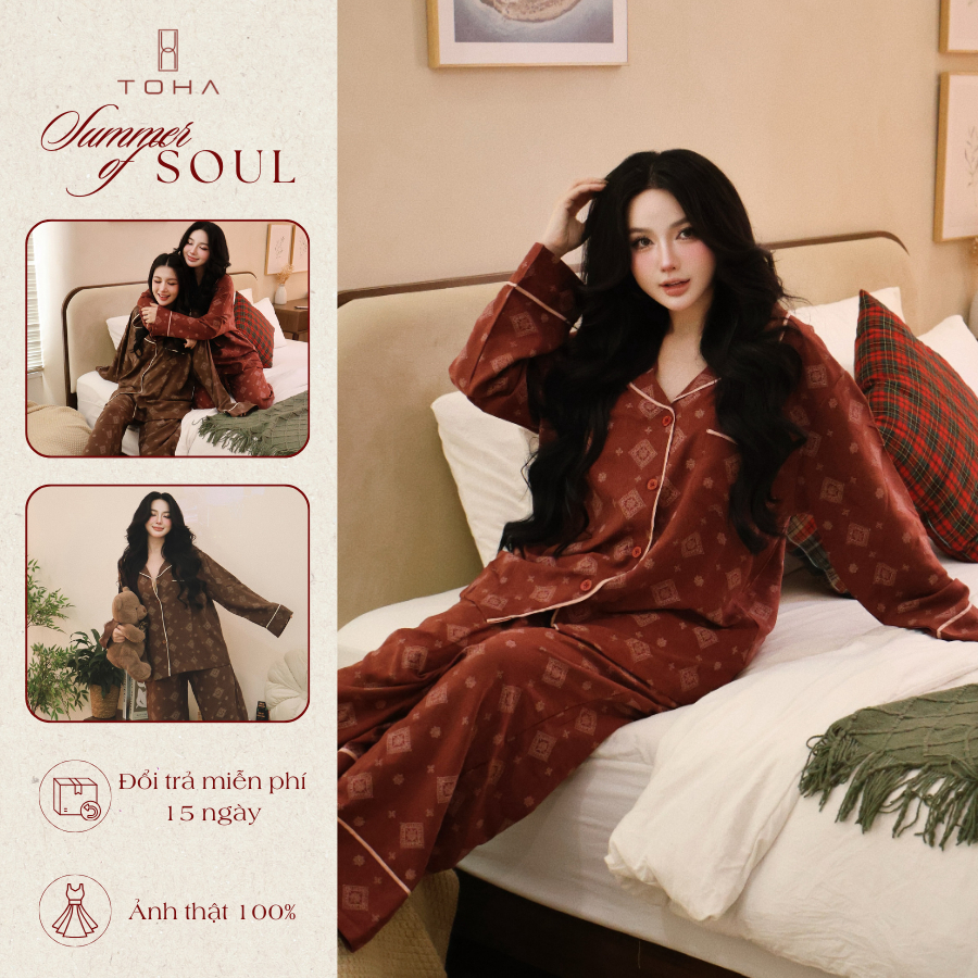 [BST GIÁNG SINH] TOHA Homewear Set Pijama Unisex Form Rộng Mặc Nhà Dễ Thương - Winter Calm Set