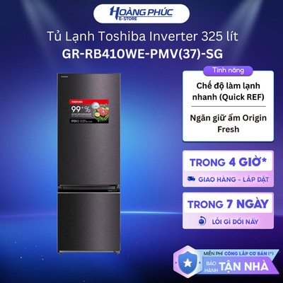 Tủ Lạnh Toshiba Inverter 325 lít GR-RB410WE-PMV(37)-SG {Ship HCM 0Đ}