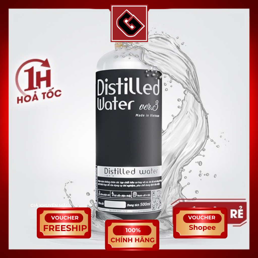 Nước Cất Distilled Water ver.3 (4 Lần) - Hàng Chính Hãng