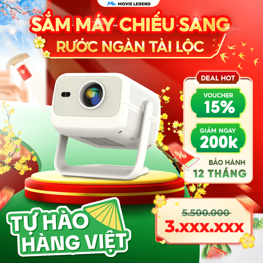 [ NEW 2026 ] Máy Chiếu Q10 Ultra Max Version 2 - Máy Chiếu Movie Legend, Hỗ Trợ Full HD, Hệ Điều Hàn