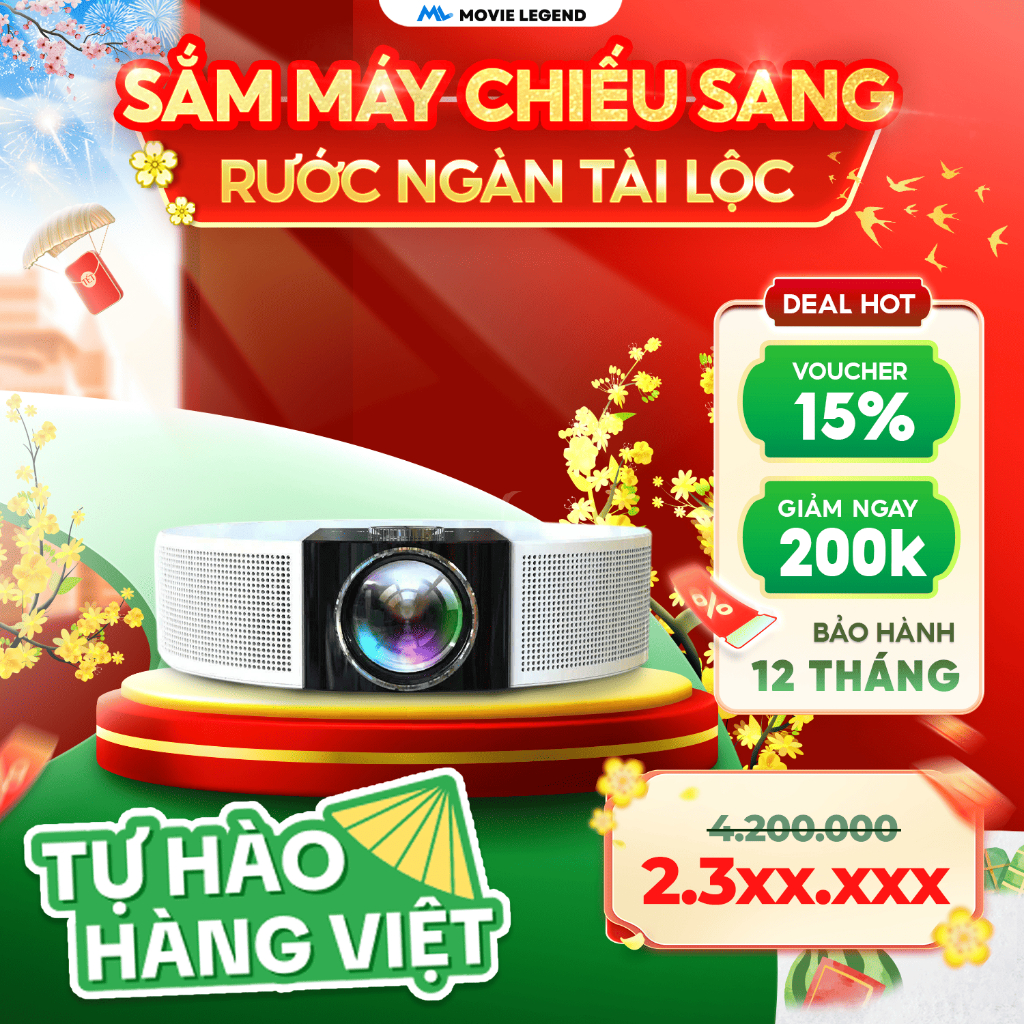 [ NEW 2026 ] Máy Chiếu Q10 Mini Full HD - Máy Chiếu Movie Legend  - Hỗ Trợ 4K