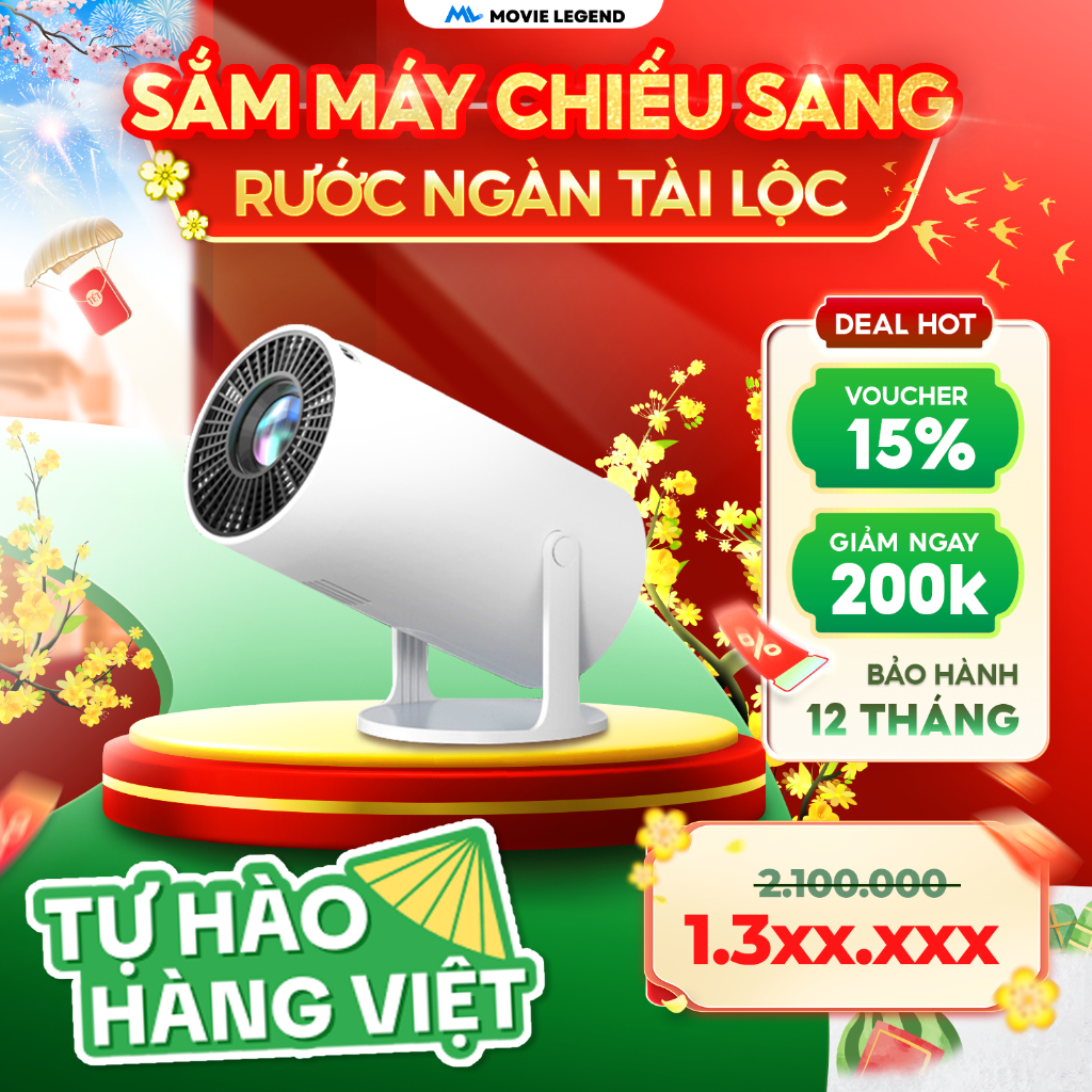 [ NEW 2026 ] Máy Chiếu S6 - Máy Chiếu Movie Legend