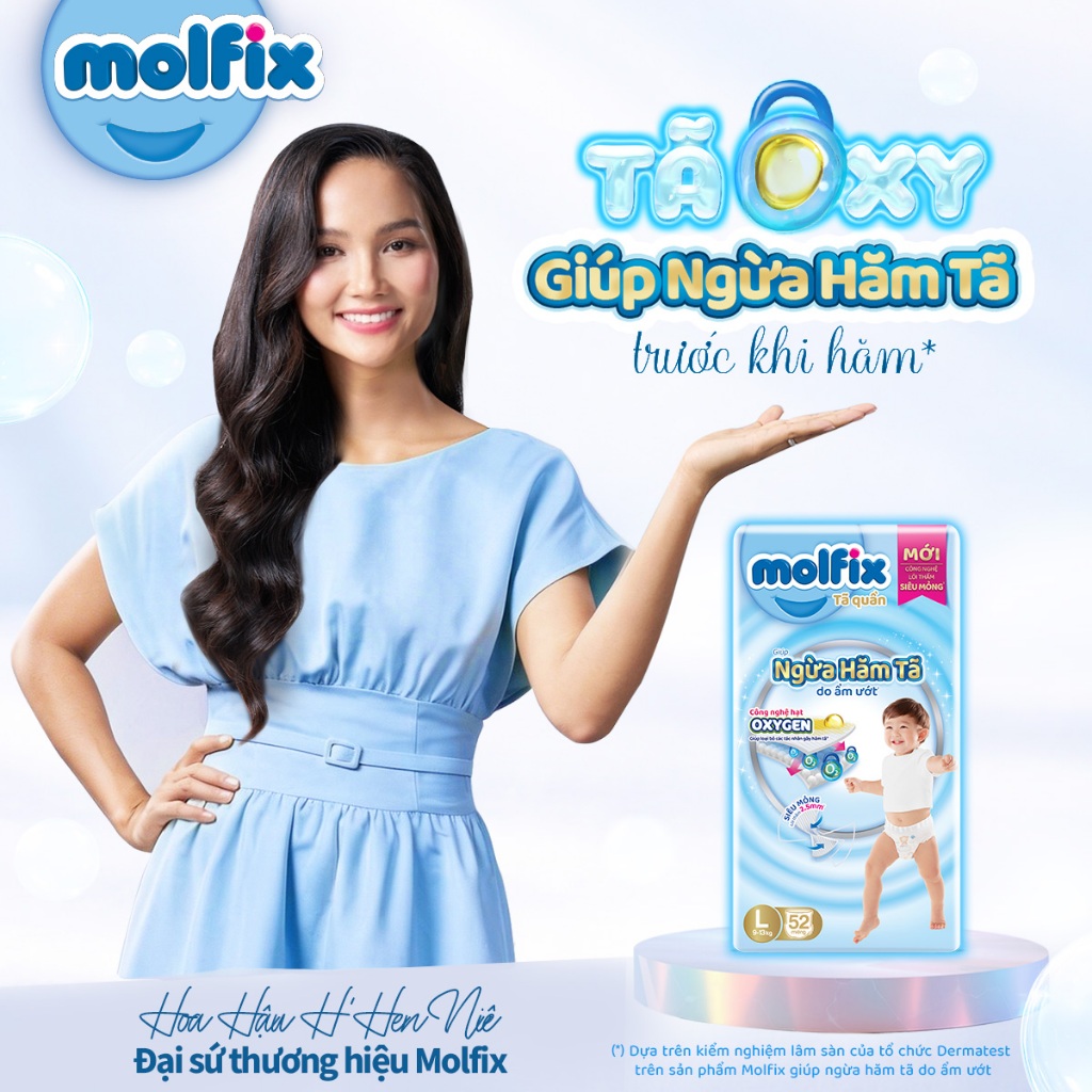[HO] Tã/bỉm quần Molfix Oxy Super Jumbo giúp Ngừa Hăm Tã đủ các size M,L,XL,XXL,XXXL - Bịch Lẻ Cho Bé