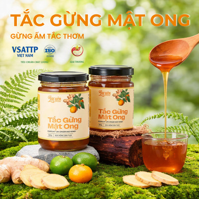 Tắc Gừng Mật Ong Lạc Yên Foods Có Nhiều Miếng Tắc Gừng Để Ngậm Hỗ Trợ Ấm Họng Tăng Đề Kháng Tốt