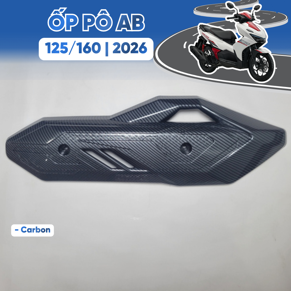 Ốp Pô AB 125/160 2026 Carbon & Nhựa ABS