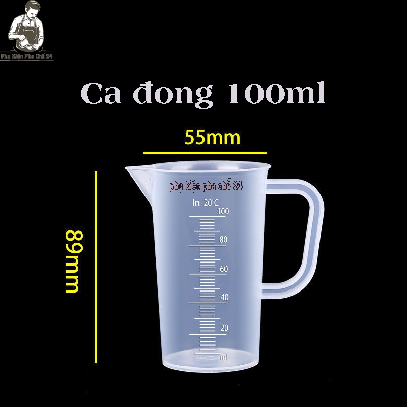 Combo 2 Ca nhựa 100ml, Ca Nhựa Chế Nước Cà Phê Phin