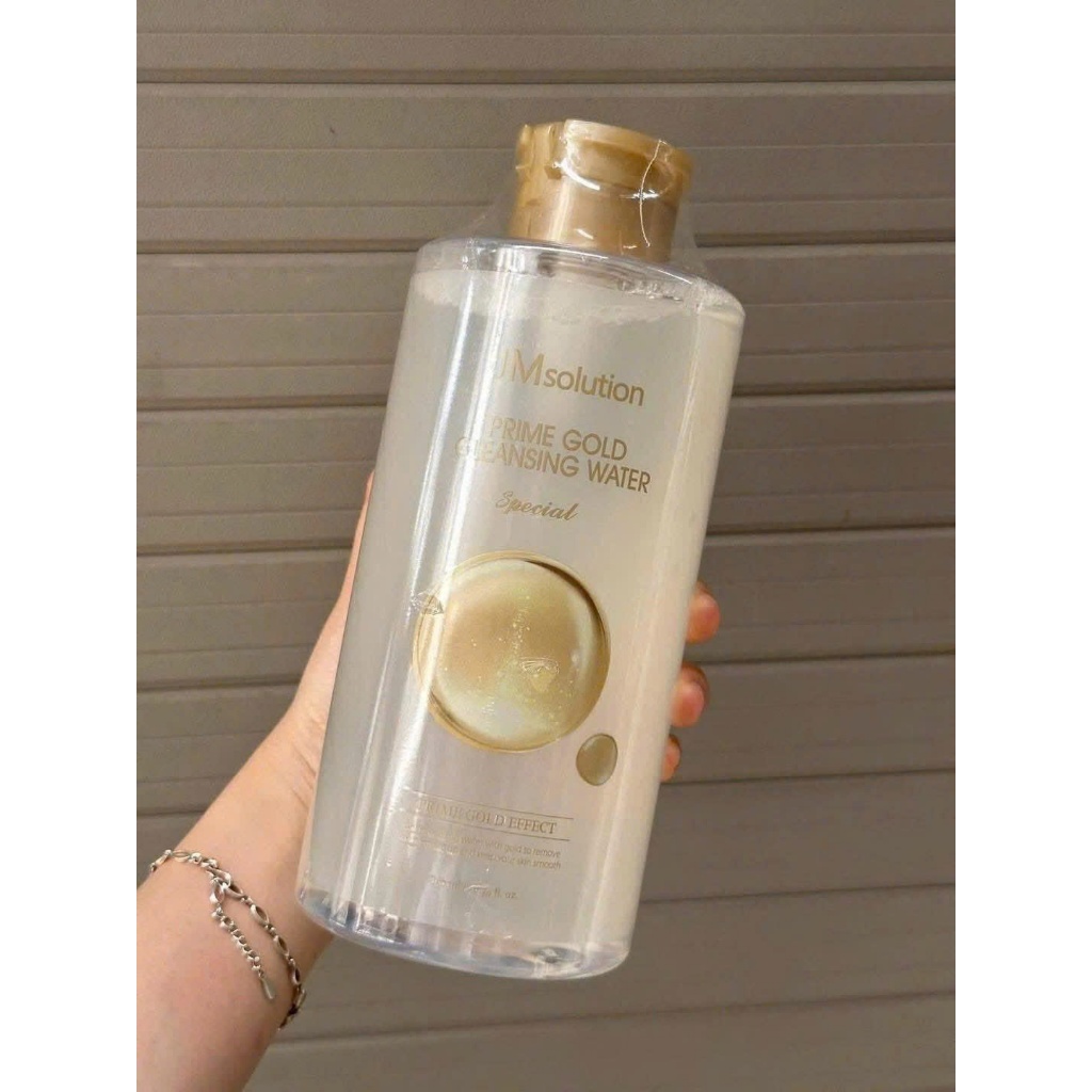TẨY TRANG JM 500ML – NƯỚC TẨY TRANG DỊU NHẸ JM SOLUTION PRIME GOL