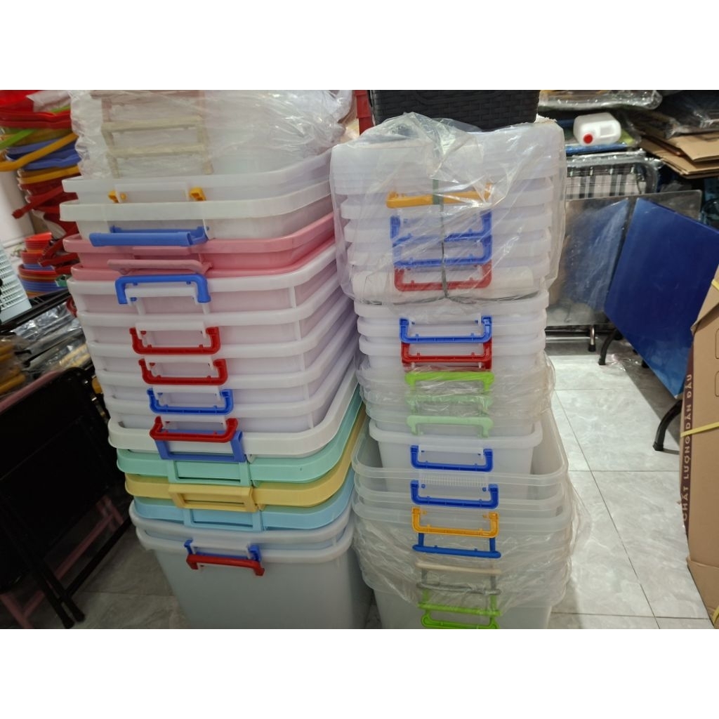 THÙNG VUÔNG LỚN 120l/ 140l / 220l, THÙNG ĐA NĂNG CÓ BÁNH XE, THÙNG VUÔNG DUY TÂN SIZE LỚN