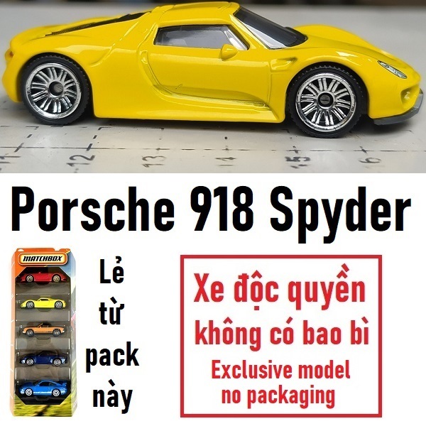 Xe mô hình Matchbox Porsche 918 Spyder