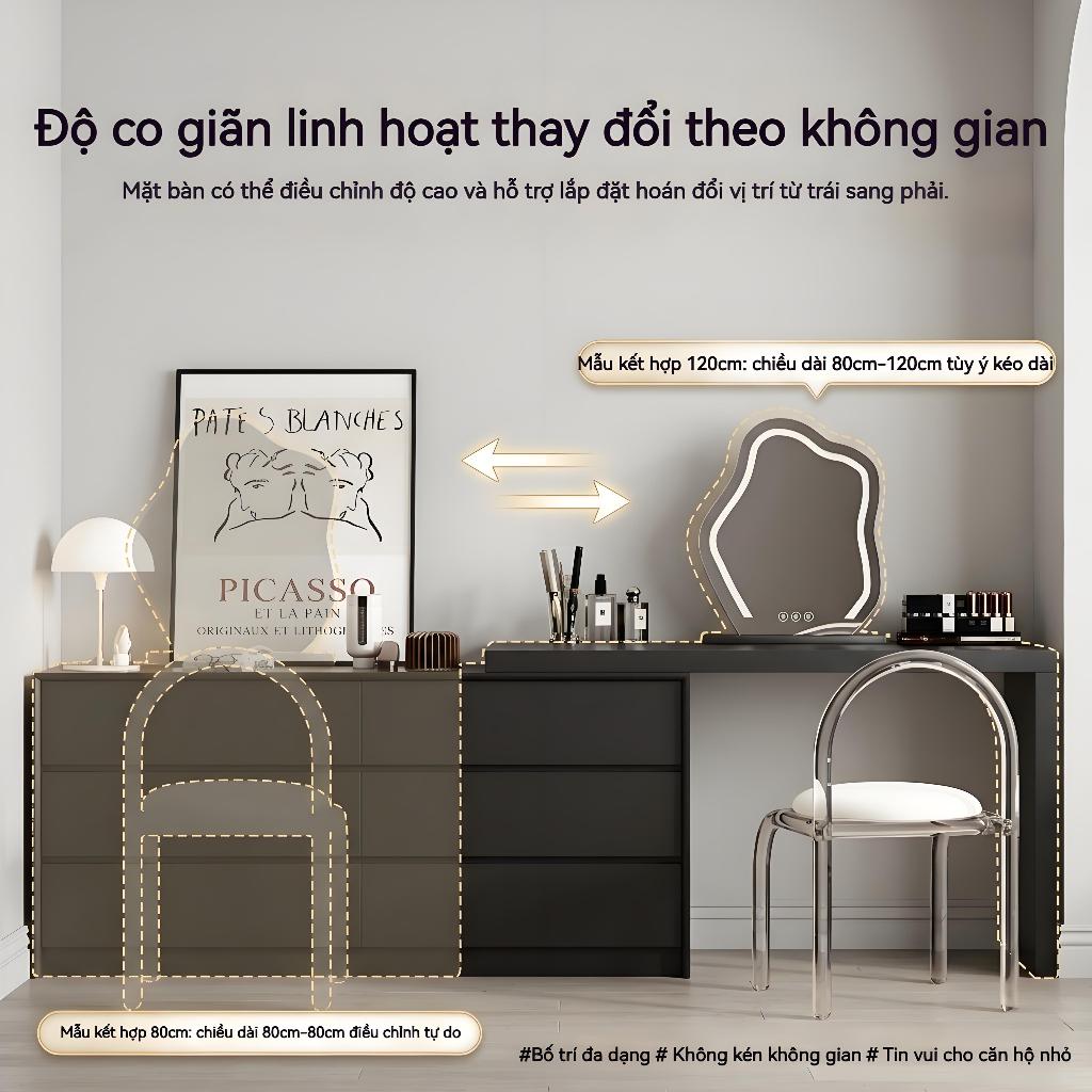 ALVIN Bàn trang điểm Có ngăn kéo Có thể mở rộng Linh hoạt Có sẵn  Sẵn sàng giao hàng | BigBuy360 - bigbuy360.vn