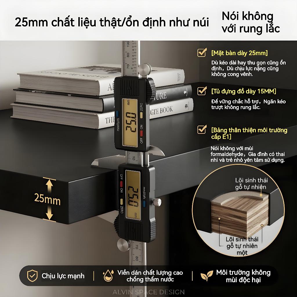 ALVIN Bàn trang điểm Có ngăn kéo Có thể mở rộng Linh hoạt Có sẵn  Sẵn sàng giao hàng | BigBuy360 - bigbuy360.vn