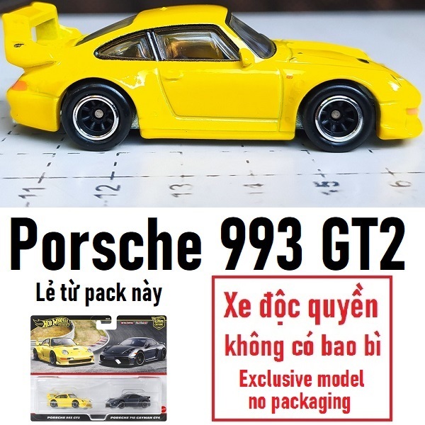 Mô hình siêu xe đua thể thao cổ điển Hot Wheels Porsche 993 GT2 Boulevard Car Pop Culture Entertainm