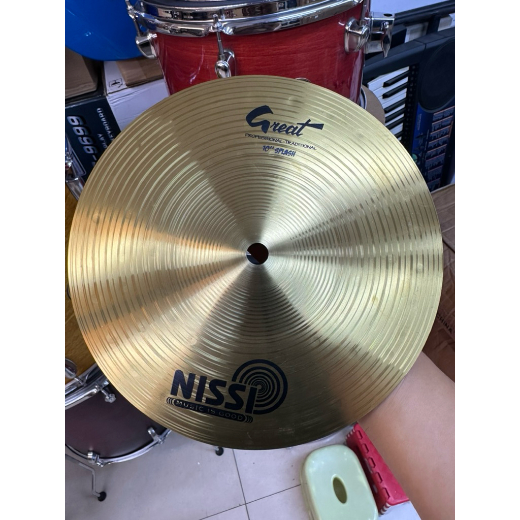 Cymbal Nissi Great hợp kim 10”