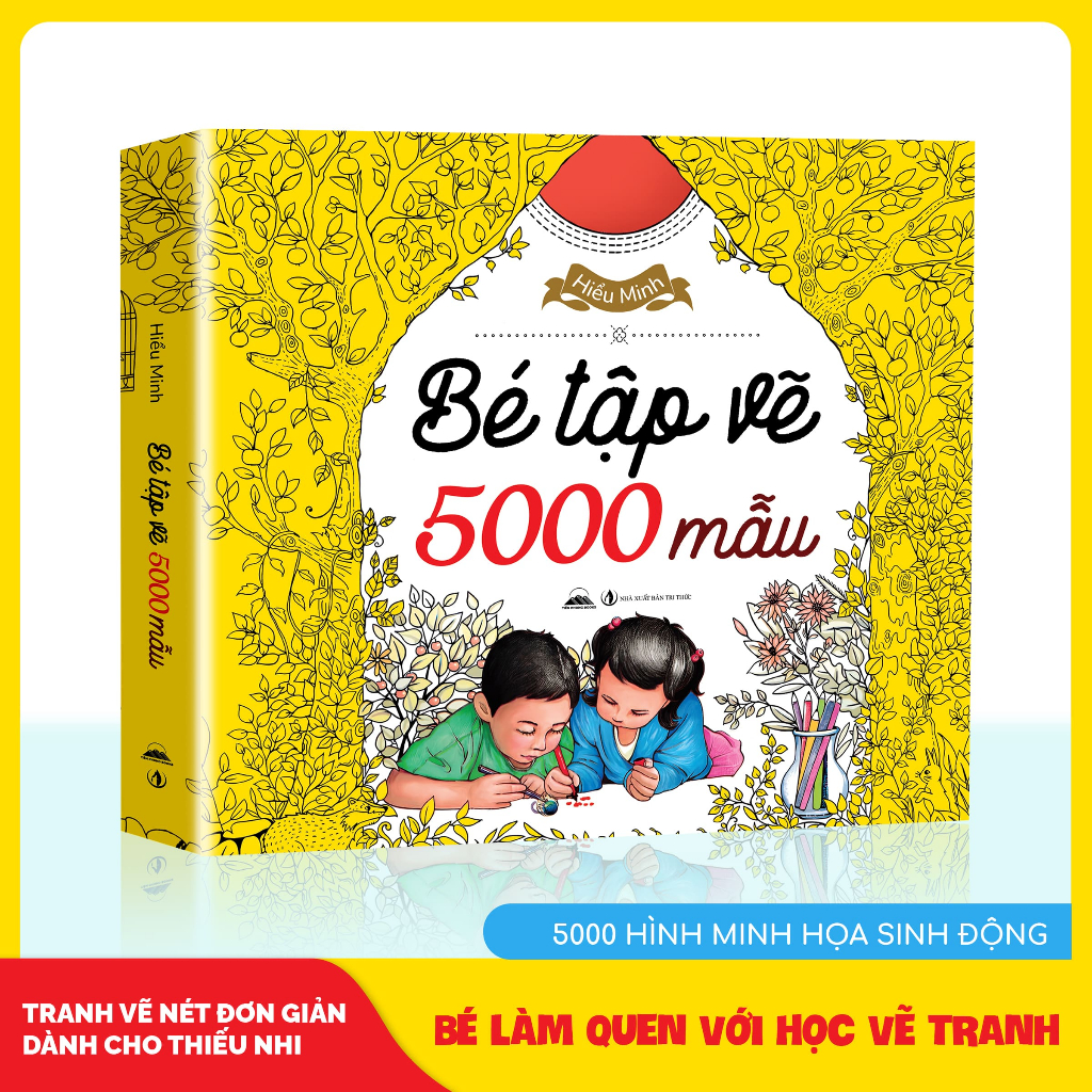 Sách - 5000 Hình Cho Bé Yêu Thích Vẽ Tranh Và Sáng Tạo