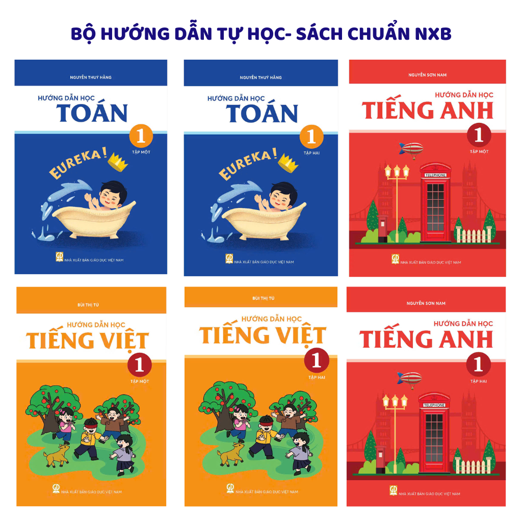 Sách - Lớp 1 - Hướng Dẫn Học Toán và Tiếng Việt Archimedes (Bản Mới Nhất)