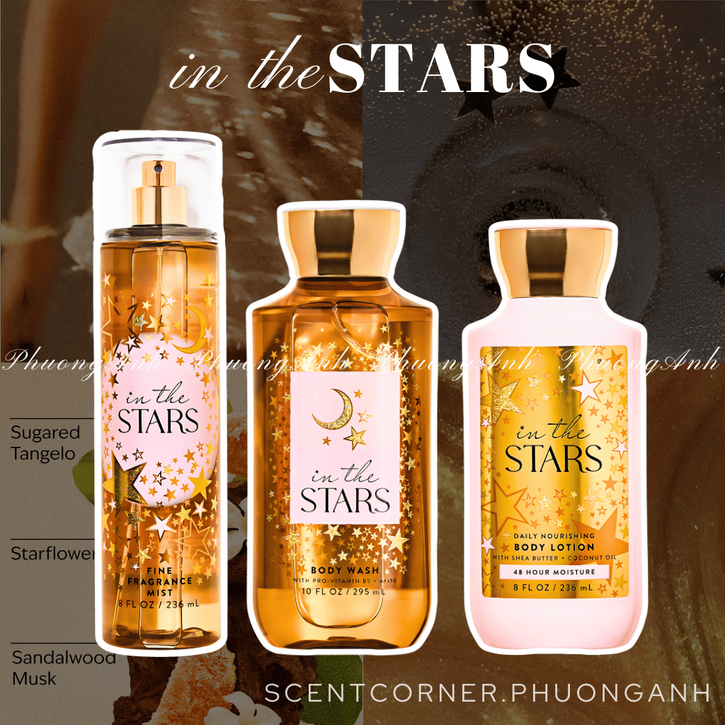 IN THE STARS | Bộ sản phẩm Body Mist - Lotion - Sữa Tắm - Butter