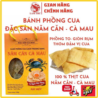 Bánh phồng cua cà mau vị cua đậm đà hảo hạng gói 500g