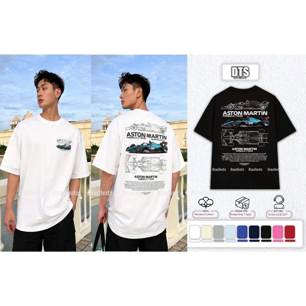 Áo Thun Local Brand Unisex ASTON MARTIN Premium 100% Cotton DÀY DẶN THOÁNG MÁT