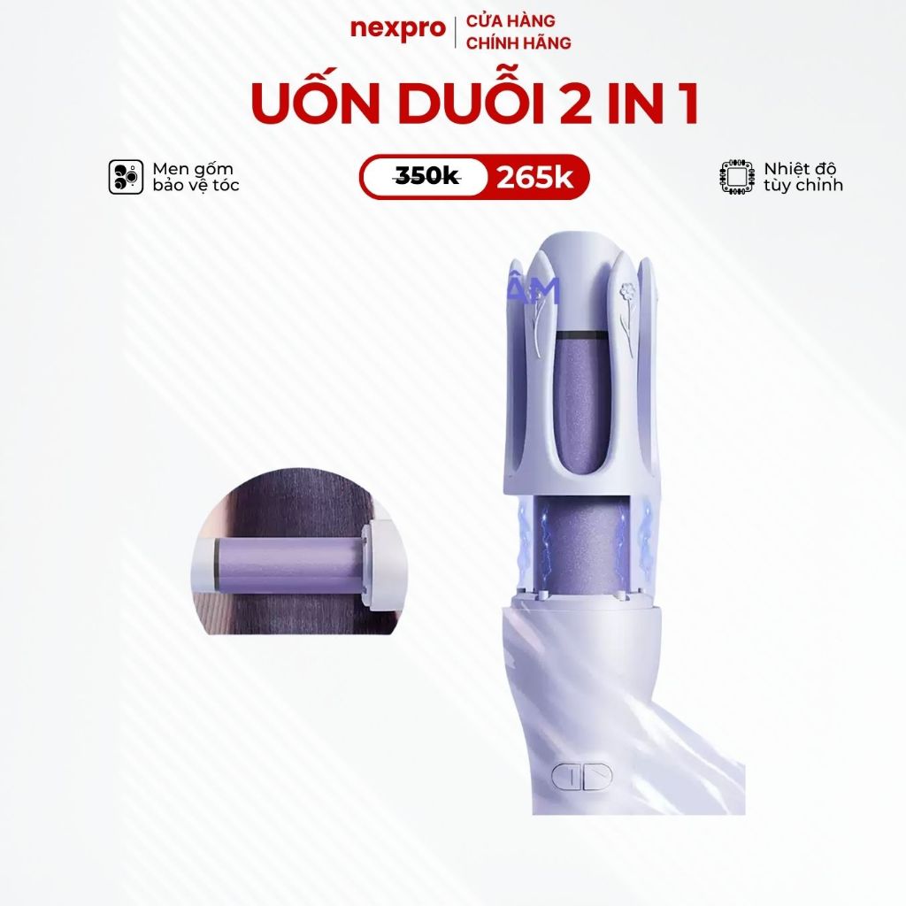Máy Uốn Tóc Xoăn Nexpro Mini 32mm Gốm Cao Cấp - Bảo Hành 12 Tháng