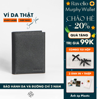 [Khắc tên / Dập nhũ] Ví Da Nam Khắc Tên Da Bò Thật Saffiano Cao Cấp Fullbox Làm Qùa Tặng - V103