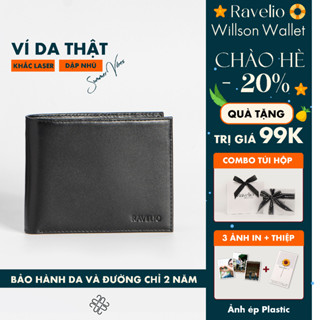 [Khắc tên / Dập nhũ] Ví nam da bò thật Wilson cao cấp fullbox làm quà tặng cho người yêu - V102