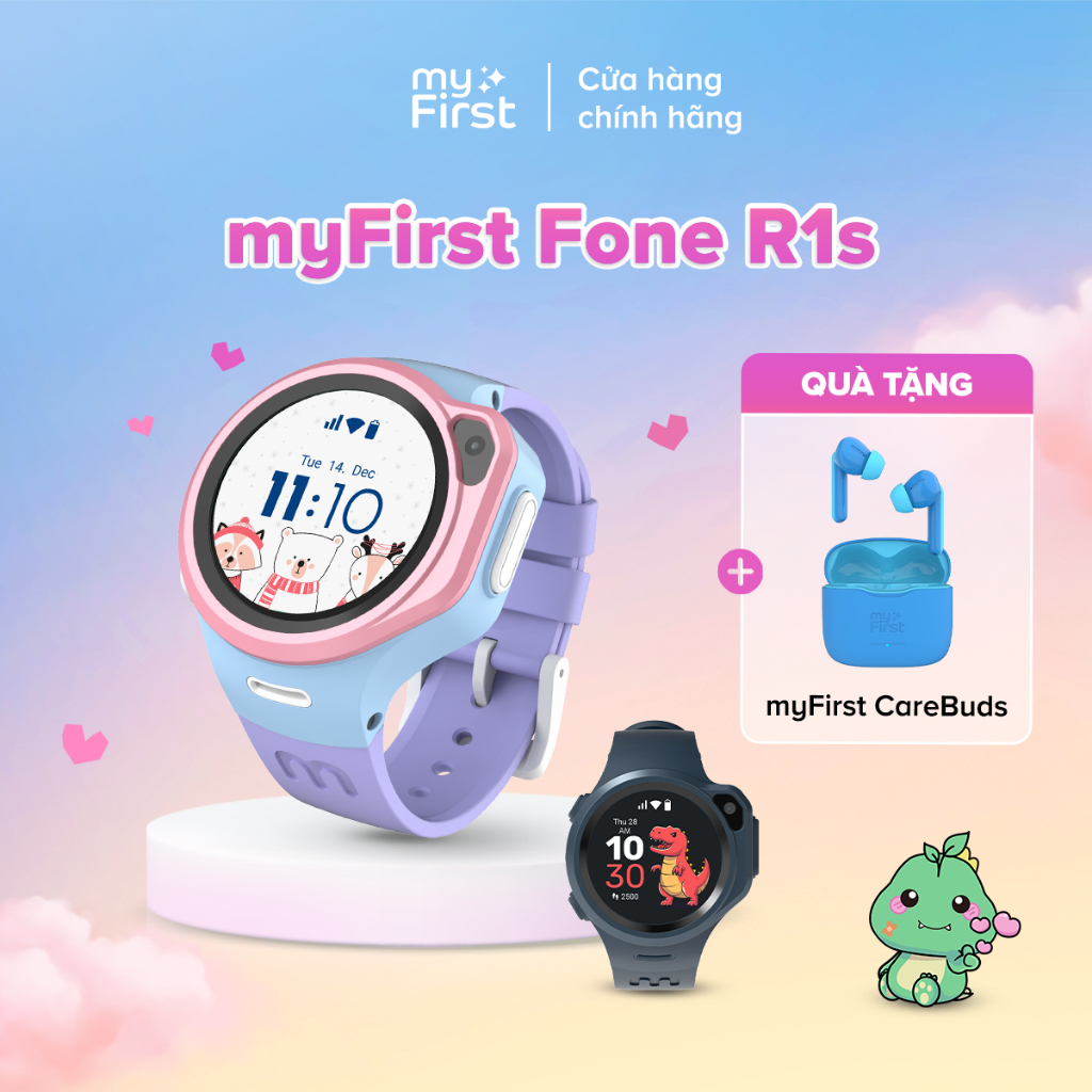 Đồng hồ thông minh myFirst Fone R1s Gọi Video 4G|Đo Nhịp Tim | Định Vị GPS |Chống nước