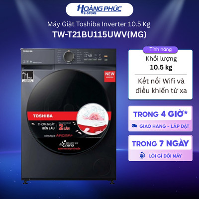 TW-T21BU115UWV(MG) - Máy Giặt Toshiba Inverter 10.5 Kg TW-T21BU115UWV {Ship HCM 0Đ}