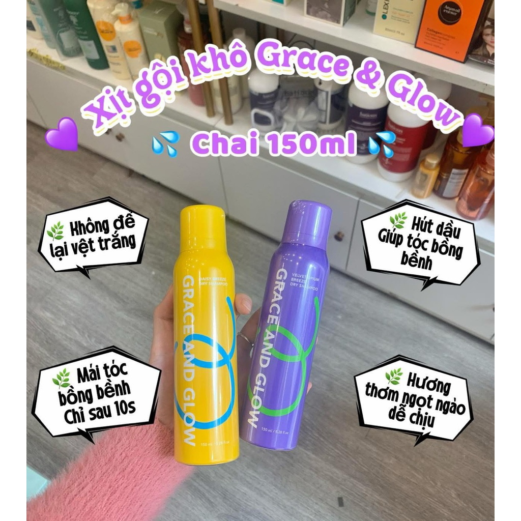 xịt gội khô GRACE AND GLOW