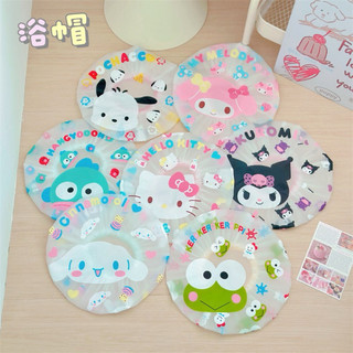 Nón mũ tắm (bọc) trùm đầu tóc Hello Kitty - Doremon