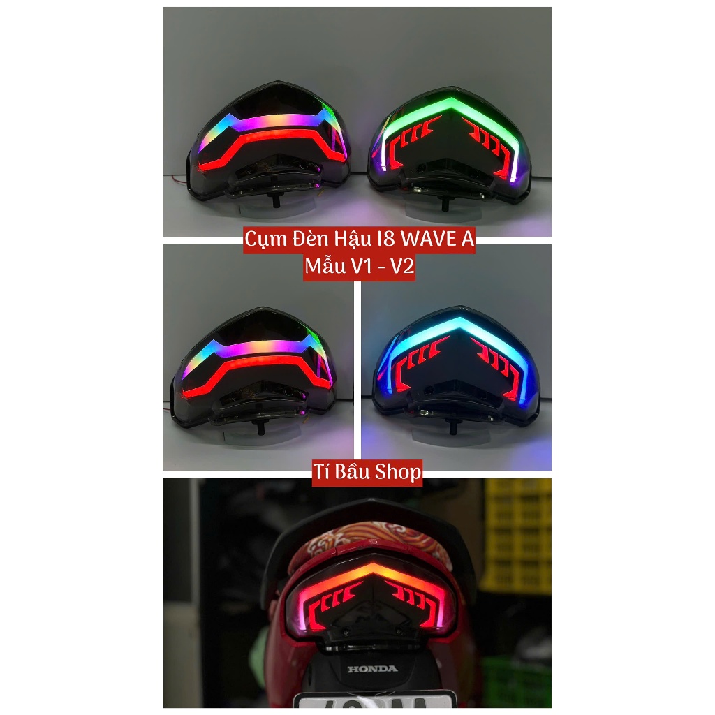 Cụm Hậu WAVE A 2016 - 2026 Sử Dụng App I8 Ble Full Cụm Lắp Như Zin