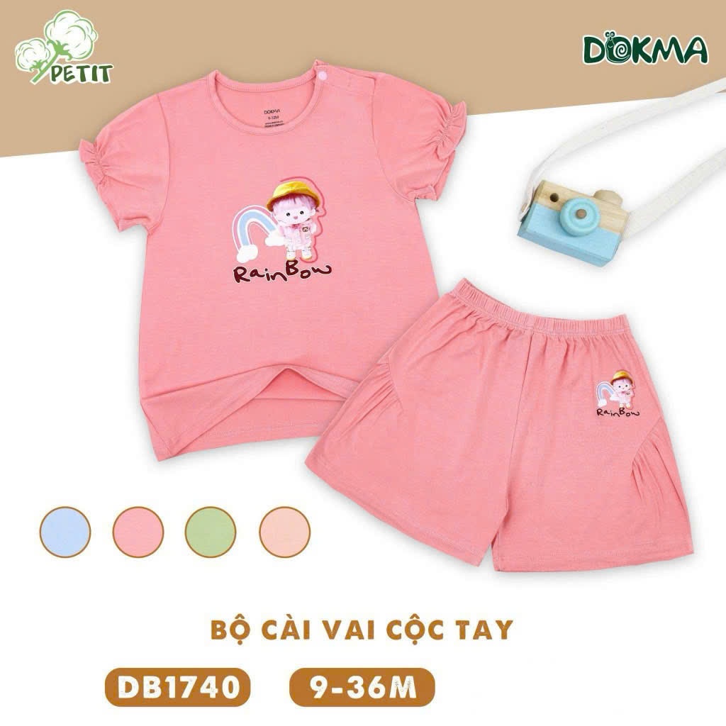 (8-13kg, 6-36M) Bộ Cộc Tay Thoáng Mát Cho Bé Dokma DB2120 DB2733 DB2842 DB2881 DB1519 DB1740