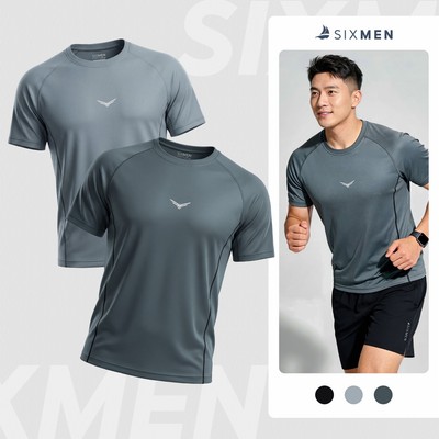 Combo 2 Áo Thun Thể Thao Nam SIXMEN WINGFIT Vải LamaxPro Cao Cấp, Chống Nhăn, Co Giãn 4 Chiều, Form Fit Tôn Dáng