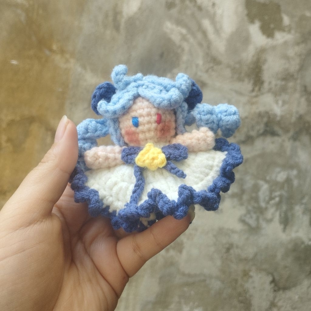 Gấu bông Gwen tí nị bằng len handmade, keychain Gwen Tiny