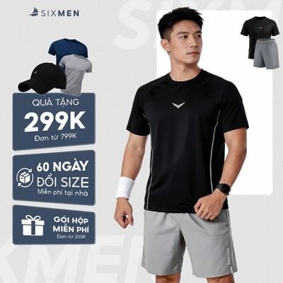 Bộ quần áo thể thao WINGFIT SIXMEN [Tặng Kèm Hộp Quà] vải gió cao cấp xịn mềm mại co giãn vận động thoải mái