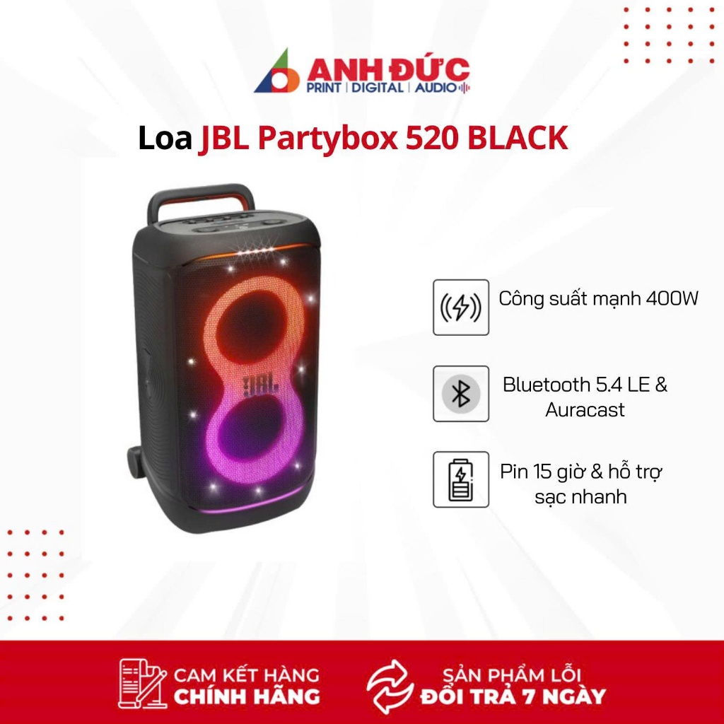 Loa Partybox 520 (Loa JBL Partybox Stage 520) - Hàng chính hãng PGI bảo hành 1 năm