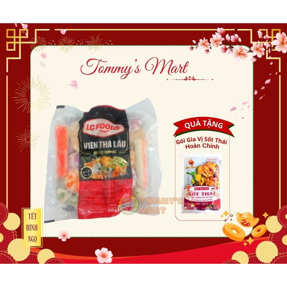 Viên Thả Lẩu Mix Đủ Vị Có Gói Sốt Lẩu LC Food