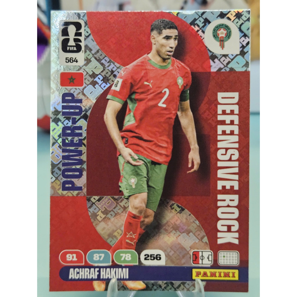 Thẻ DEFENSIVE ROCK Achraf Hakimi Panini World Cup 2026 (Ma Rốc) (Morocco) (POWER UP)