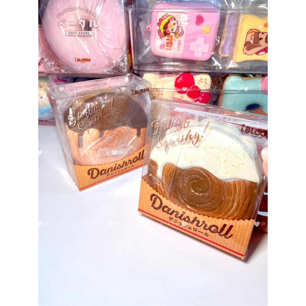 ĐỌC KĨ MÔ TẢ | Squishy Danish Roll iBloom squishy chậm hồi squishy collectible decor (｡•̀ᴗ-)