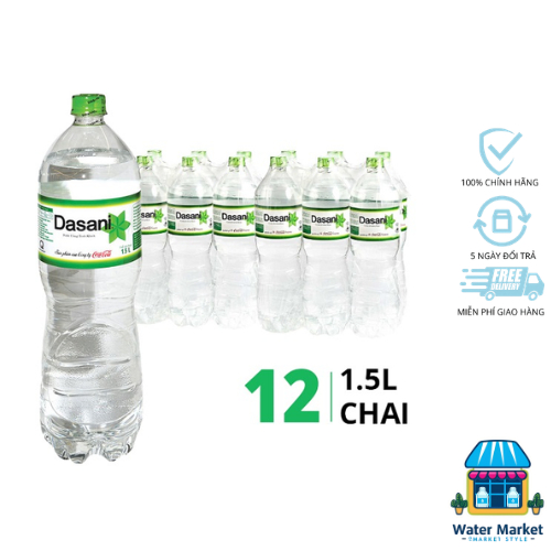 Thùng 12 chai nước suối Dasani 1.5L
