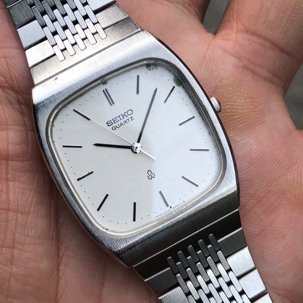 Đồng hồ Nam Seiko pin tank nguyên zin