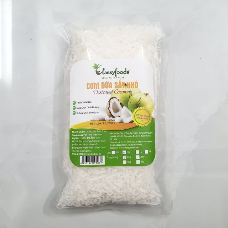 Cơm Dừa Sấy Sợi Classy Gói 1kg