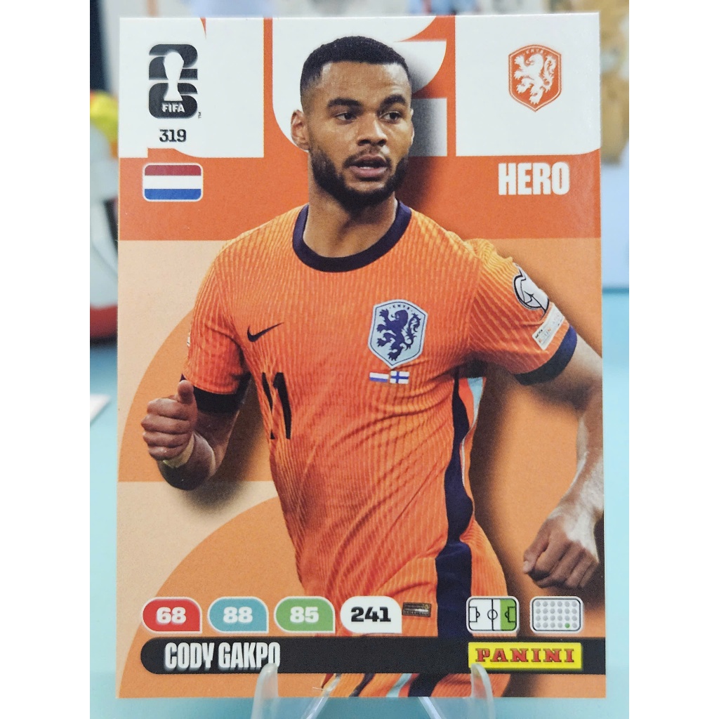 Thẻ Cody Gakpo Panini World Cup 2026 (Hà Lan) (Netherlands)