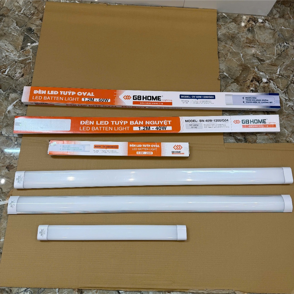 [Chính Hãng] Bộ Đèn Bán Nguyệt G8 HOME OV 60W-1200/G04 60W-40W
