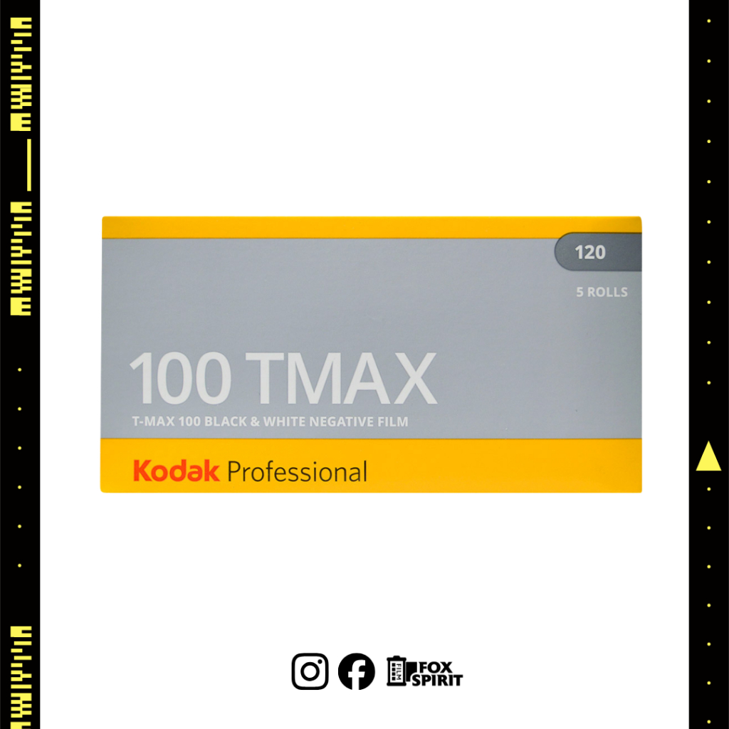 Kodak Tmax 100 - 120 BW Film - ISO 100 - 8-16Exp - Roll