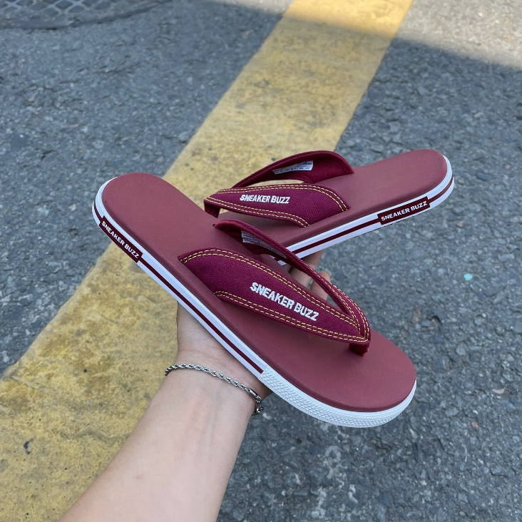 2M Sneaker - Dép Sneaker Buzz Đỏ Mận