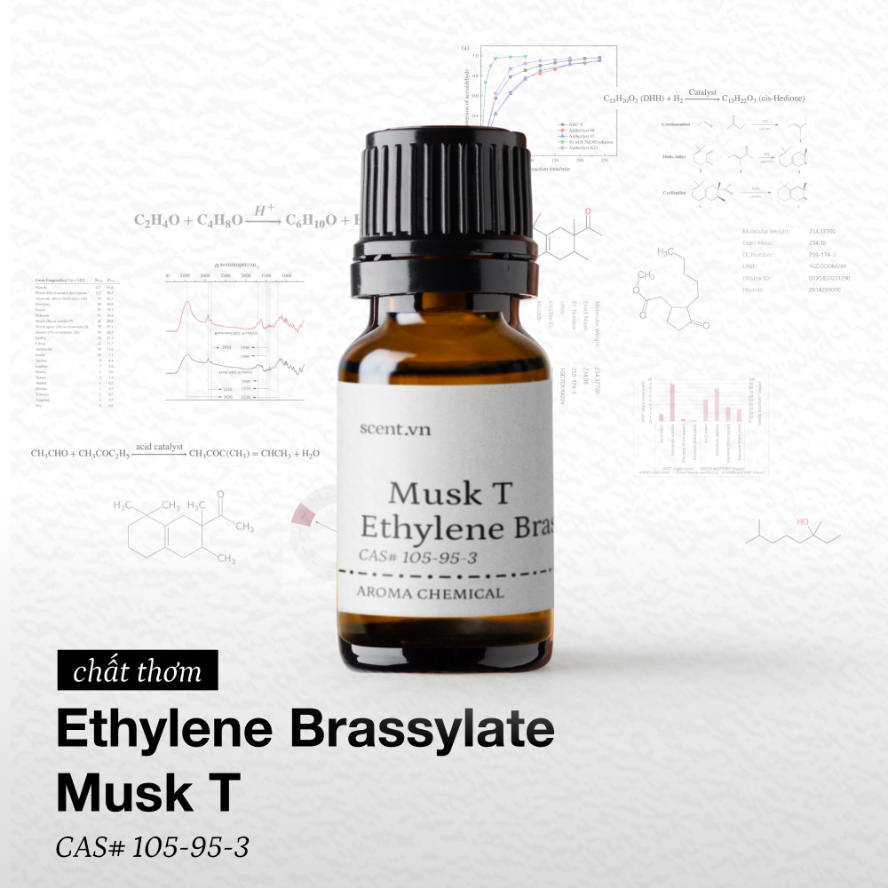 Hương xạ Ethylene Brassylate Musk T nguyên liệu nước hoa mỹ phẩm chất lưu hương base note CAS# 105-9