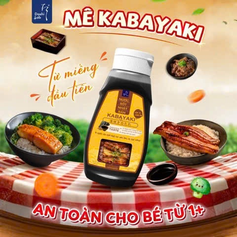 Nước Sốt Kabayaki Dashi Lab Nhật Bản Cho Bé Từ 1 Tuổi Chai 347g
