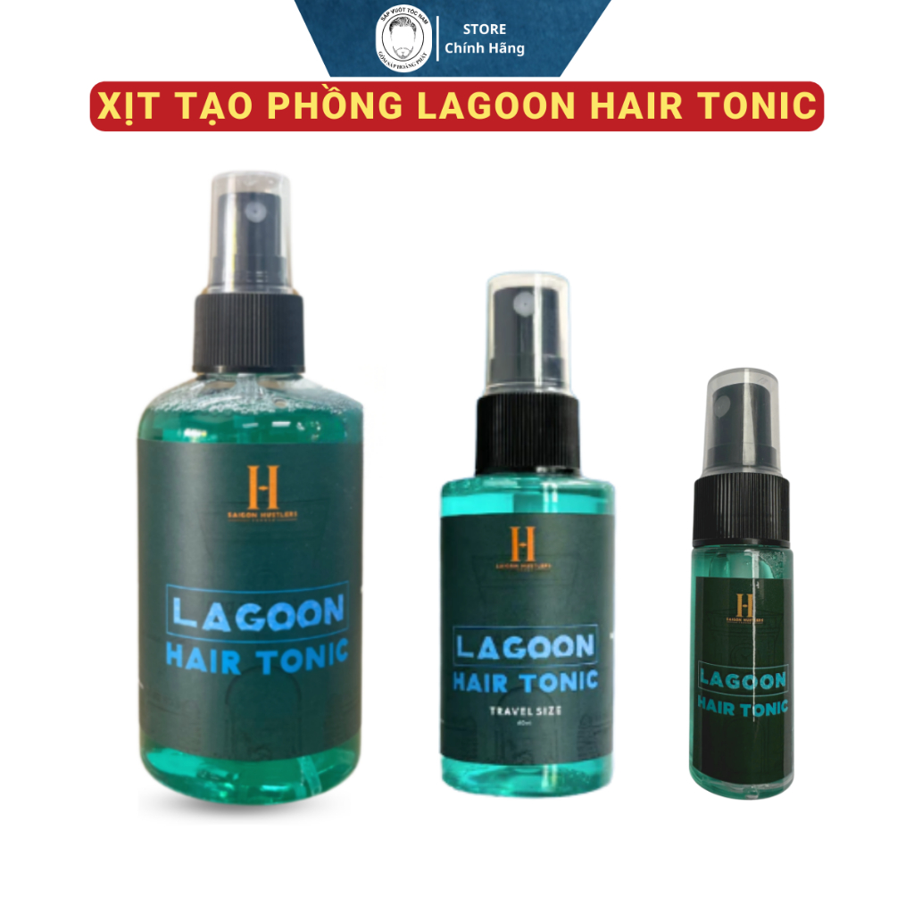[Chính Hãng] Xịt tạo phồng Lagoon Hair Tonic 200ml - Xịt tạo phồng tóc hương nước hoa - Hút dầu