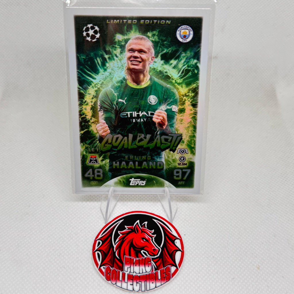 [EXCLUSIVE] Thẻ cầu thủ Haaland Goalblast LE Topps Match Attax 2025/26 (Tặng thẻ ngẫu nhiên + toploa
