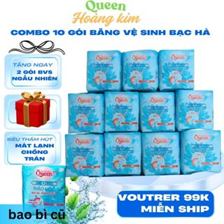 [ Combo10 Gói ] Băng Vệ Sinh The Mát Thảo Mộc Siêu Thấm Hút Chống Tràn Cực Hiêu quả Gói 7 Miềng Bề Mặt Bông Mềm 1